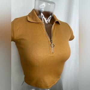 Rue 21 Women’s Collared Crop Top